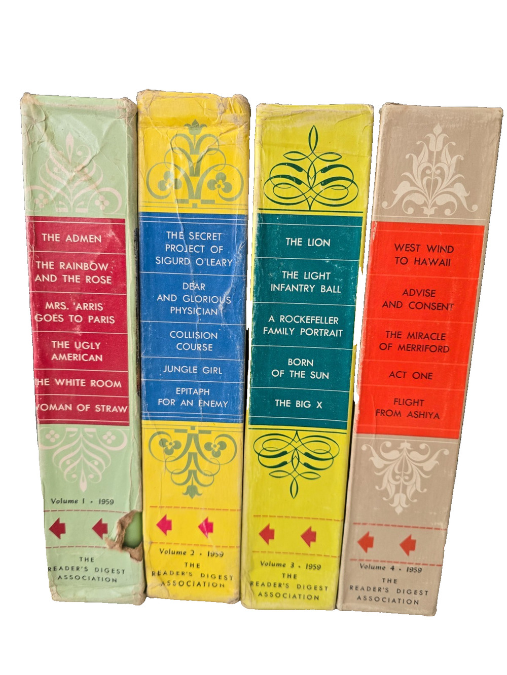 Reader's Digest Vol 1-4 1959 Condensed Hardcover New in Boxes